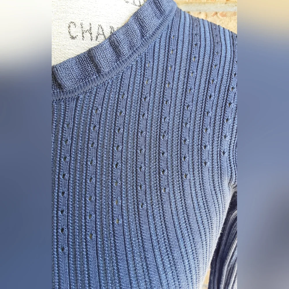 Kate Spade New York Long Sleeve Ribbed Bodycon Dress.